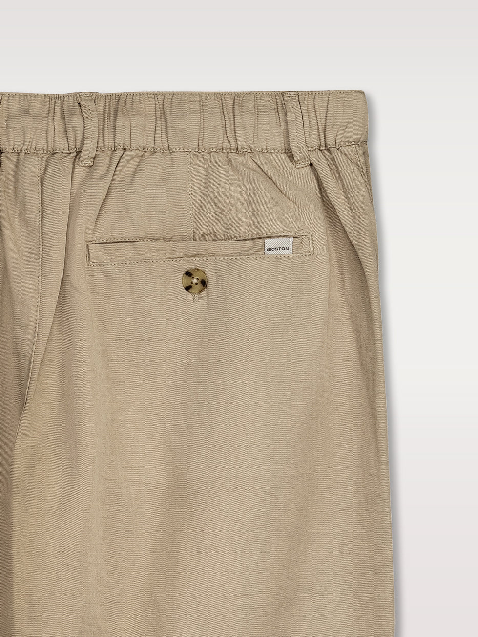 Pantalón con lino chino pinzas - Image 3