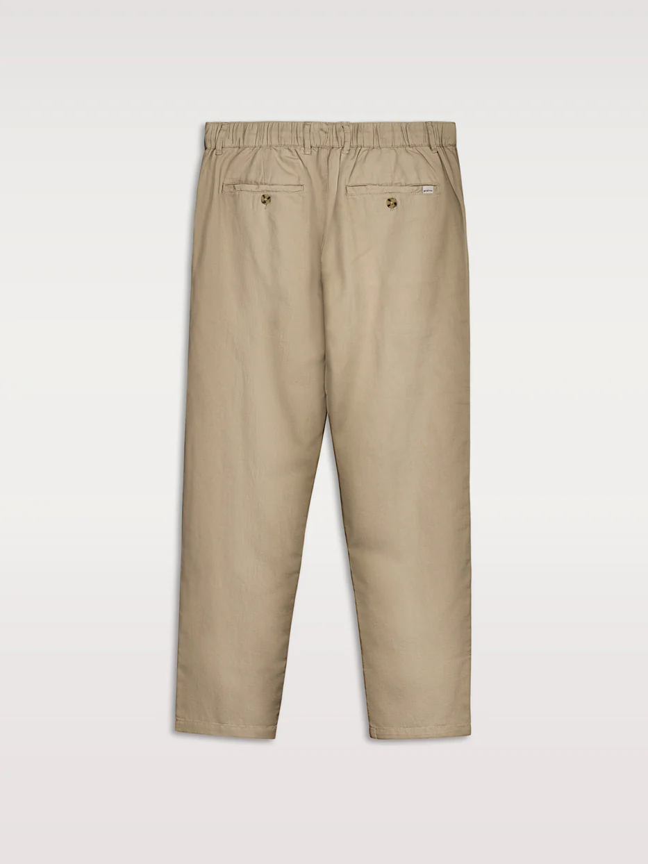Pantalón con lino chino pinzas - Image 4
