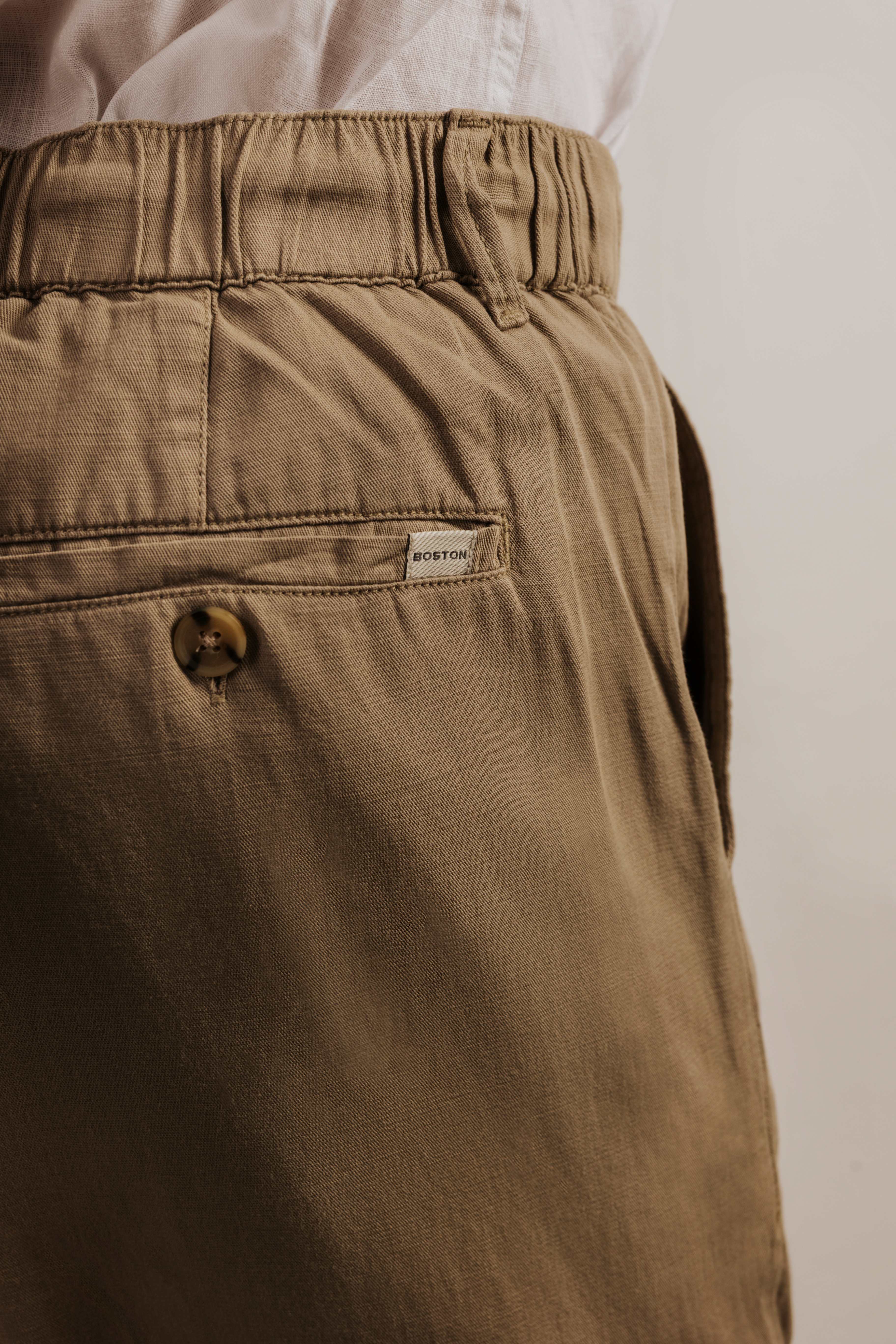 Pantalón con lino chino pinzas - Image 4