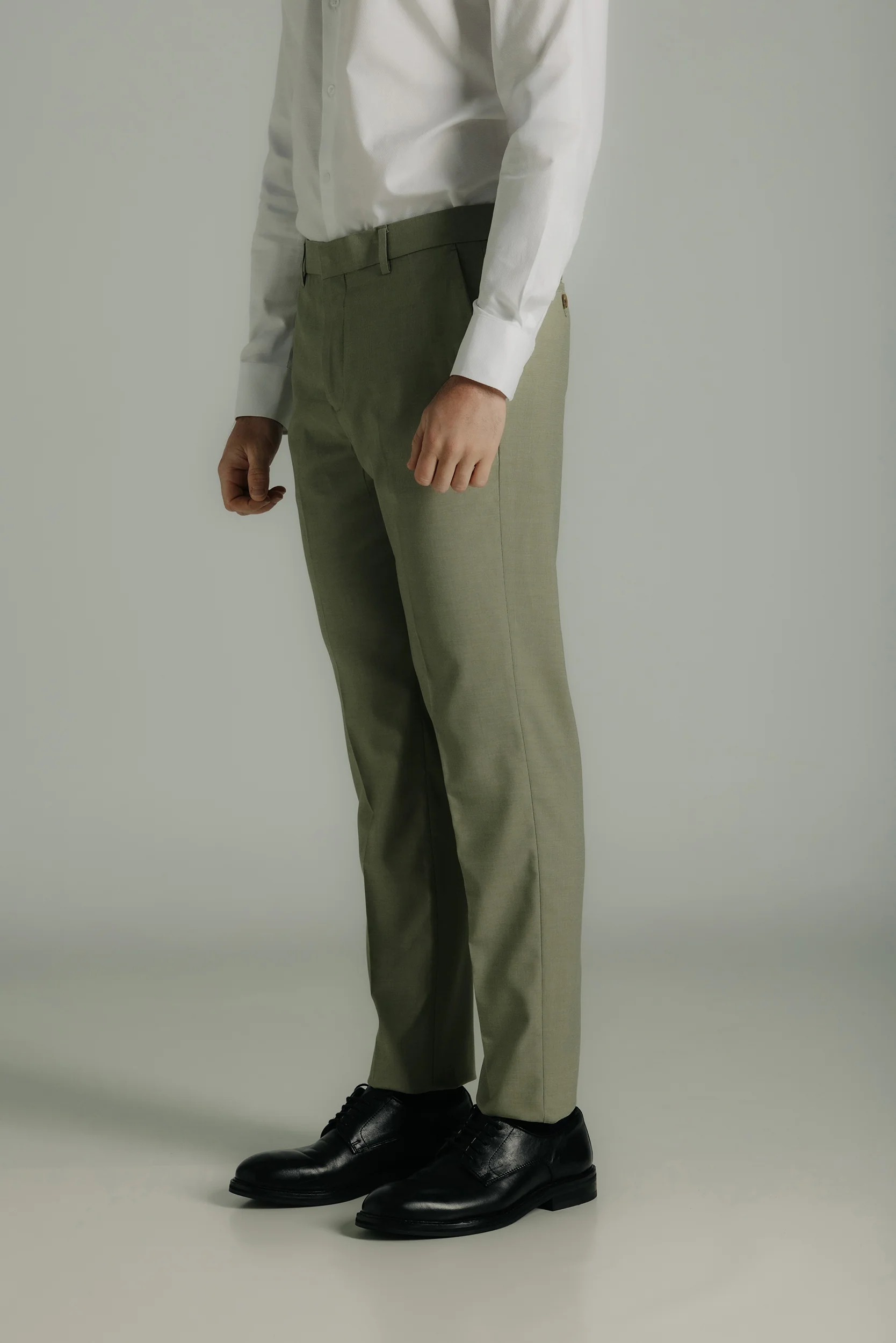 Pantalón de traje slim fit falso liso - Image 3