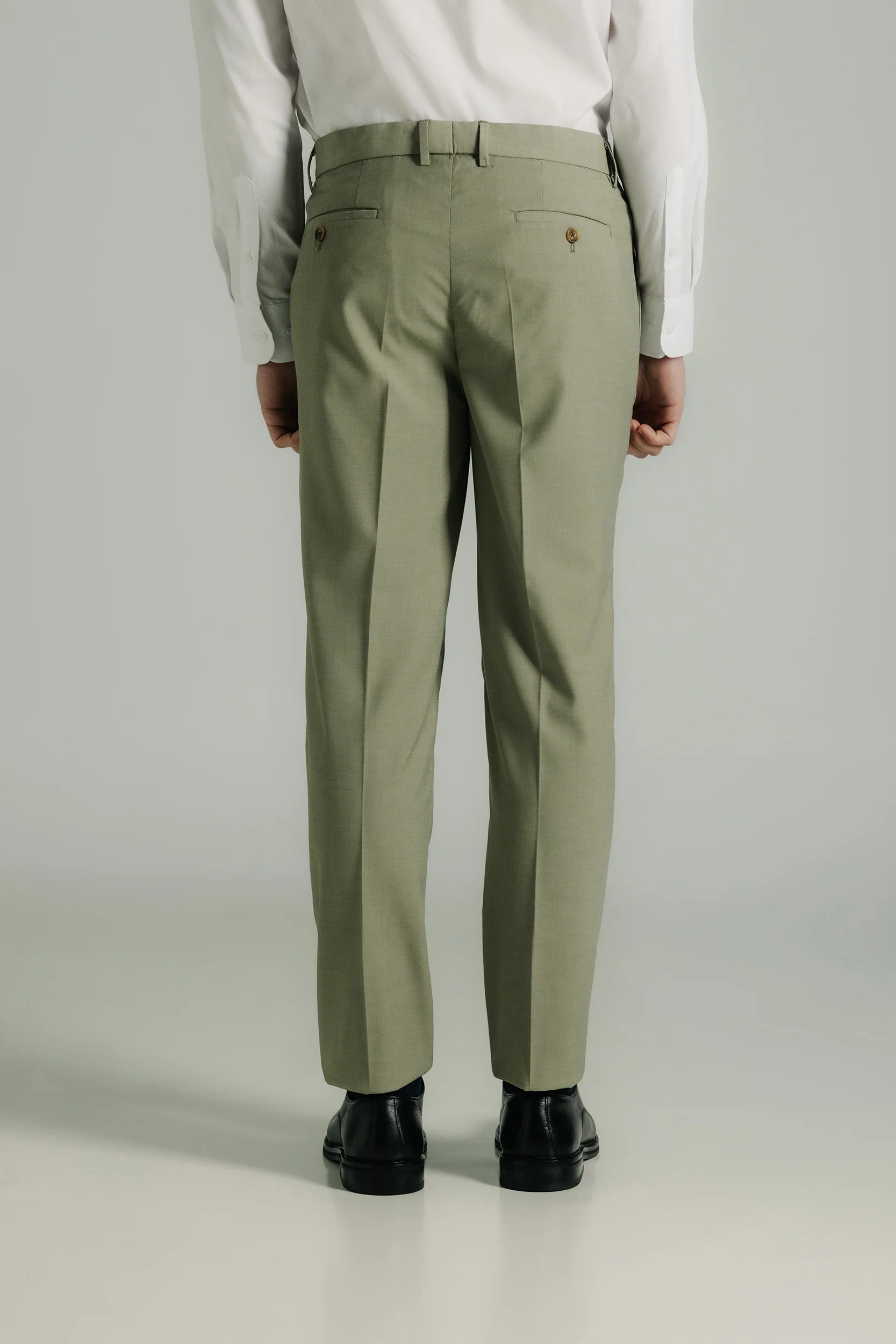 Pantalón de traje slim fit falso liso - Image 4