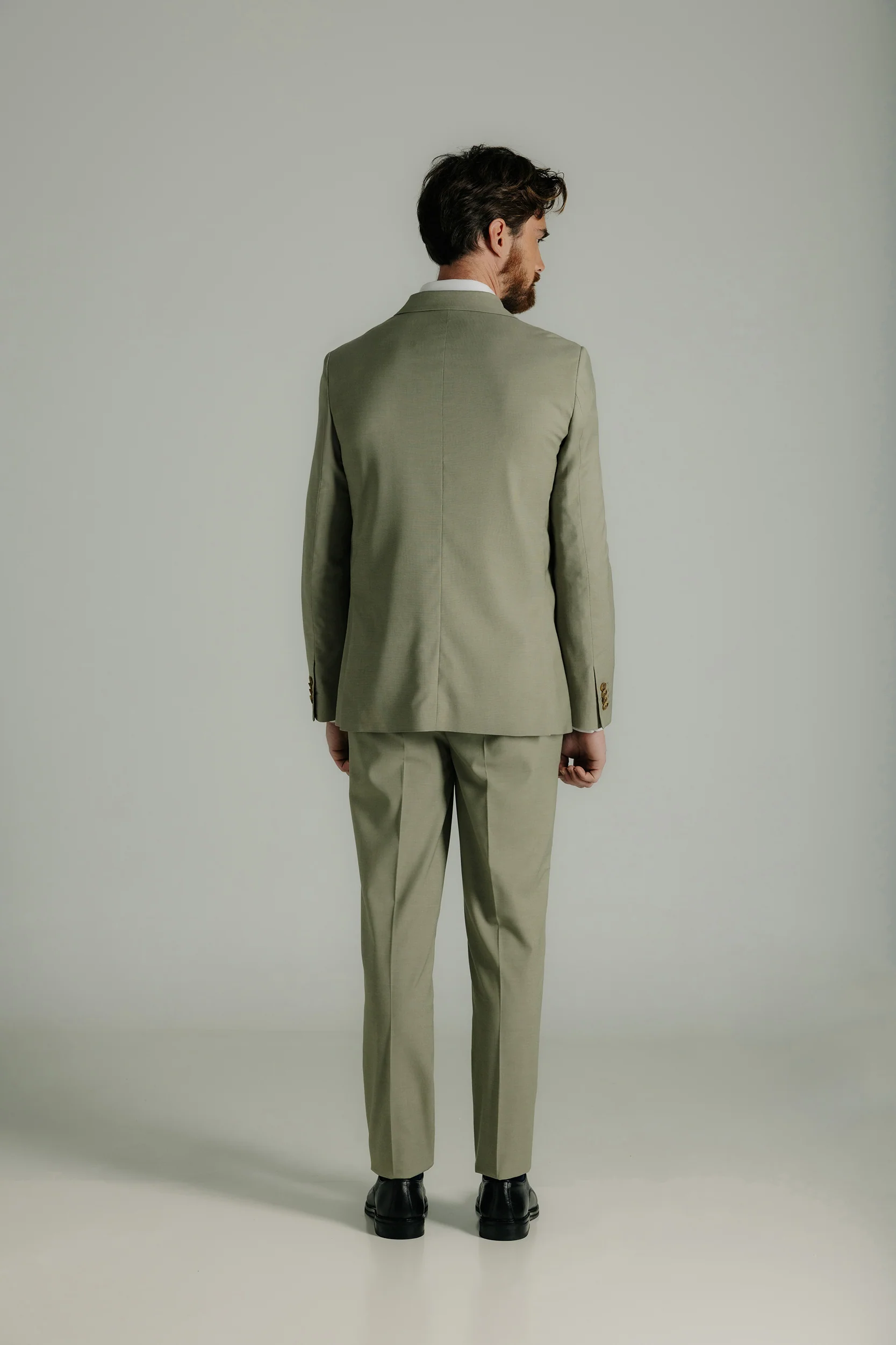 Pantalón de traje slim fit falso liso - Image 5