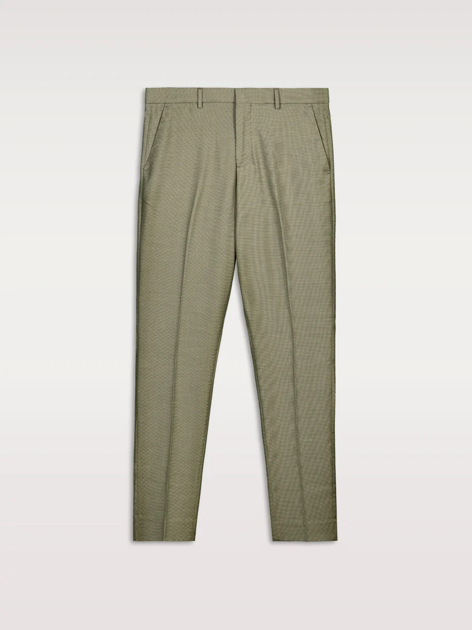 Pantalón de traje slim fit falso liso - Image 7