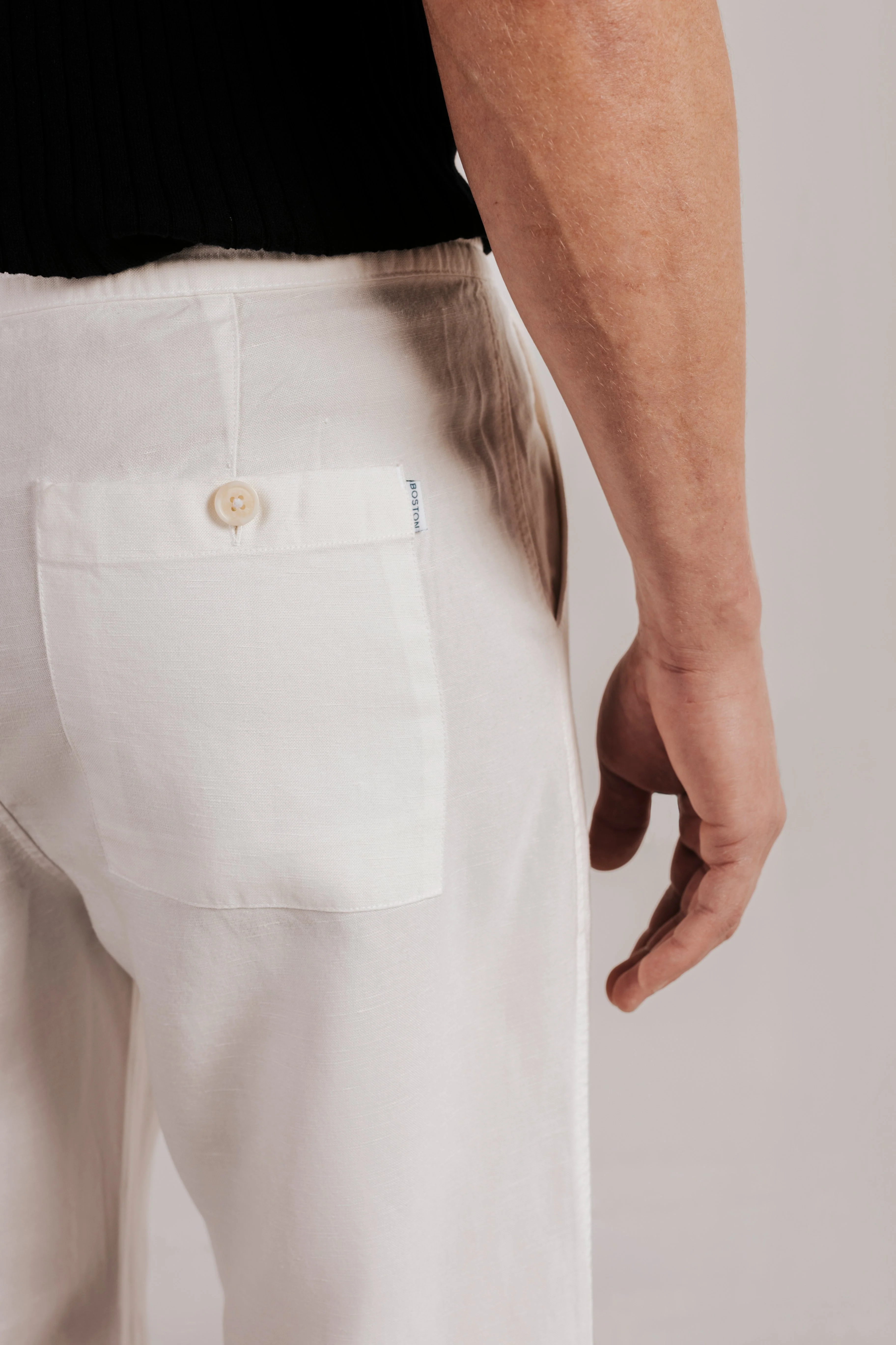 Pantalón lino recto - Image 3