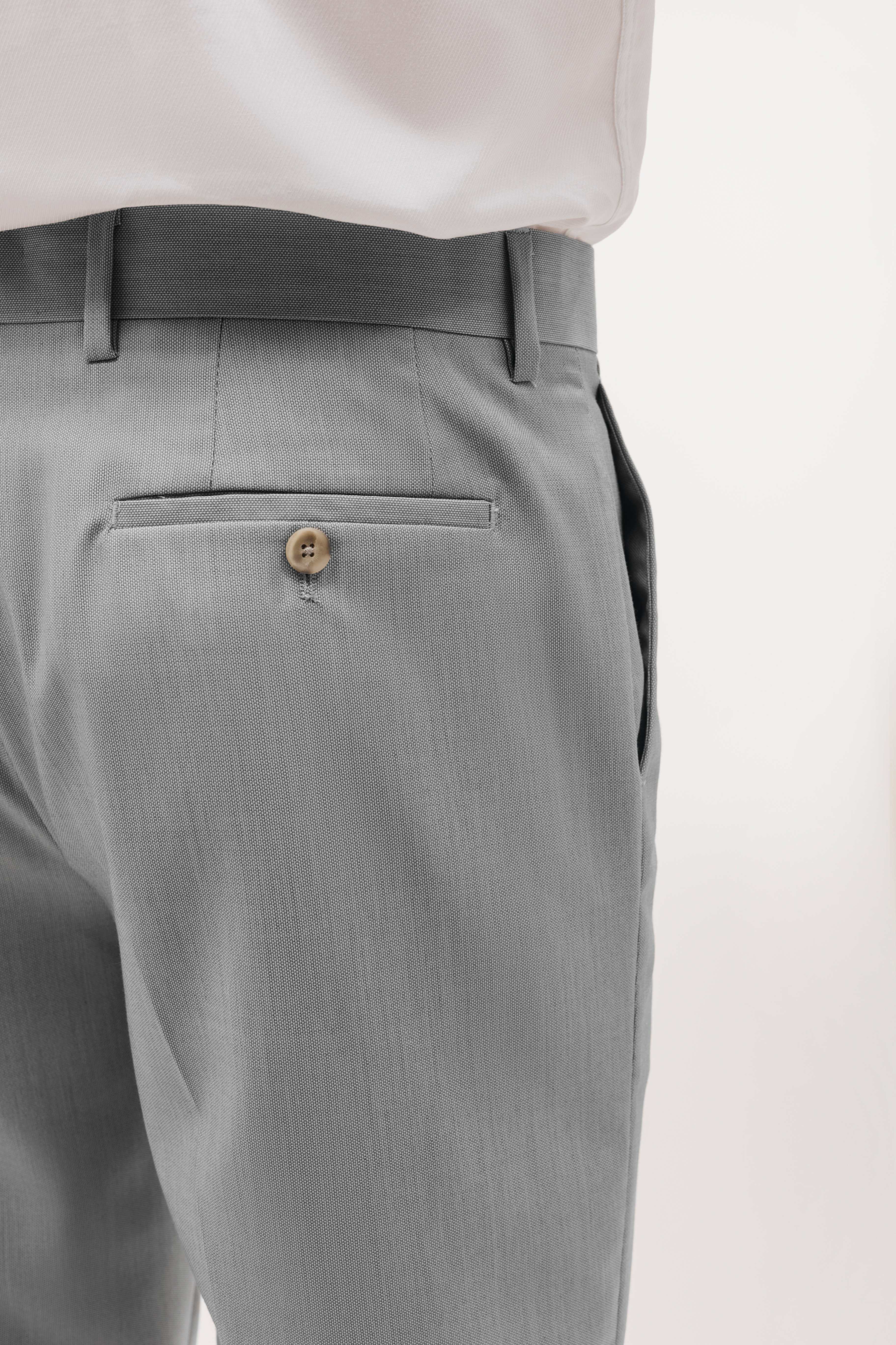 Pantalón traje slim fit falso liso - Image 4