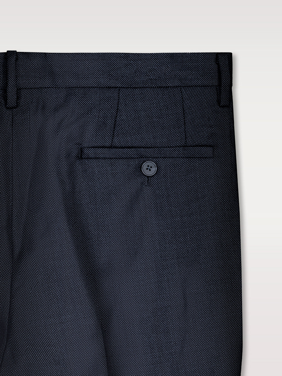 Pantalón traje lana slim fit falso liso - Image 3