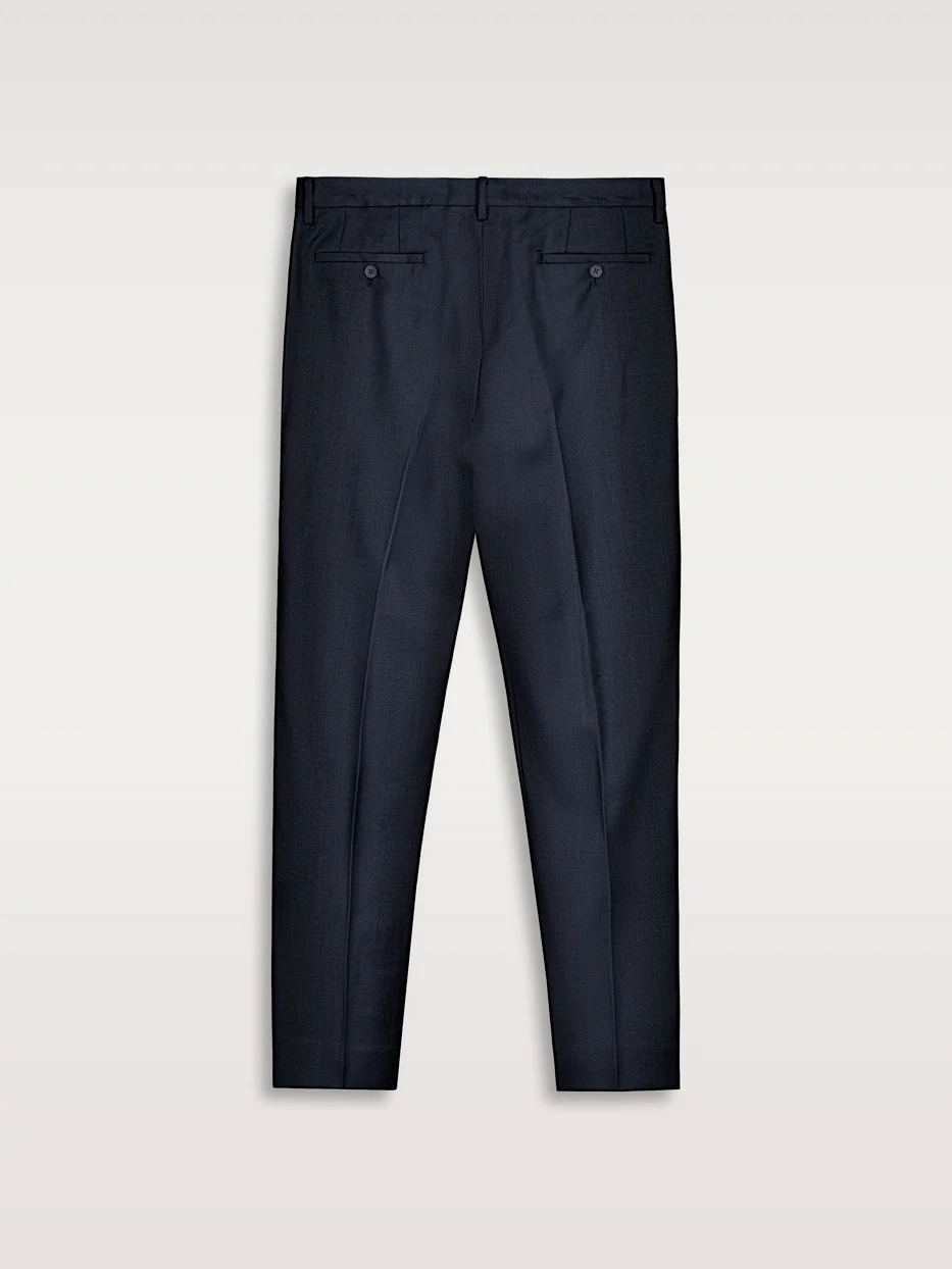 Pantalón traje lana slim fit falso liso - Image 4