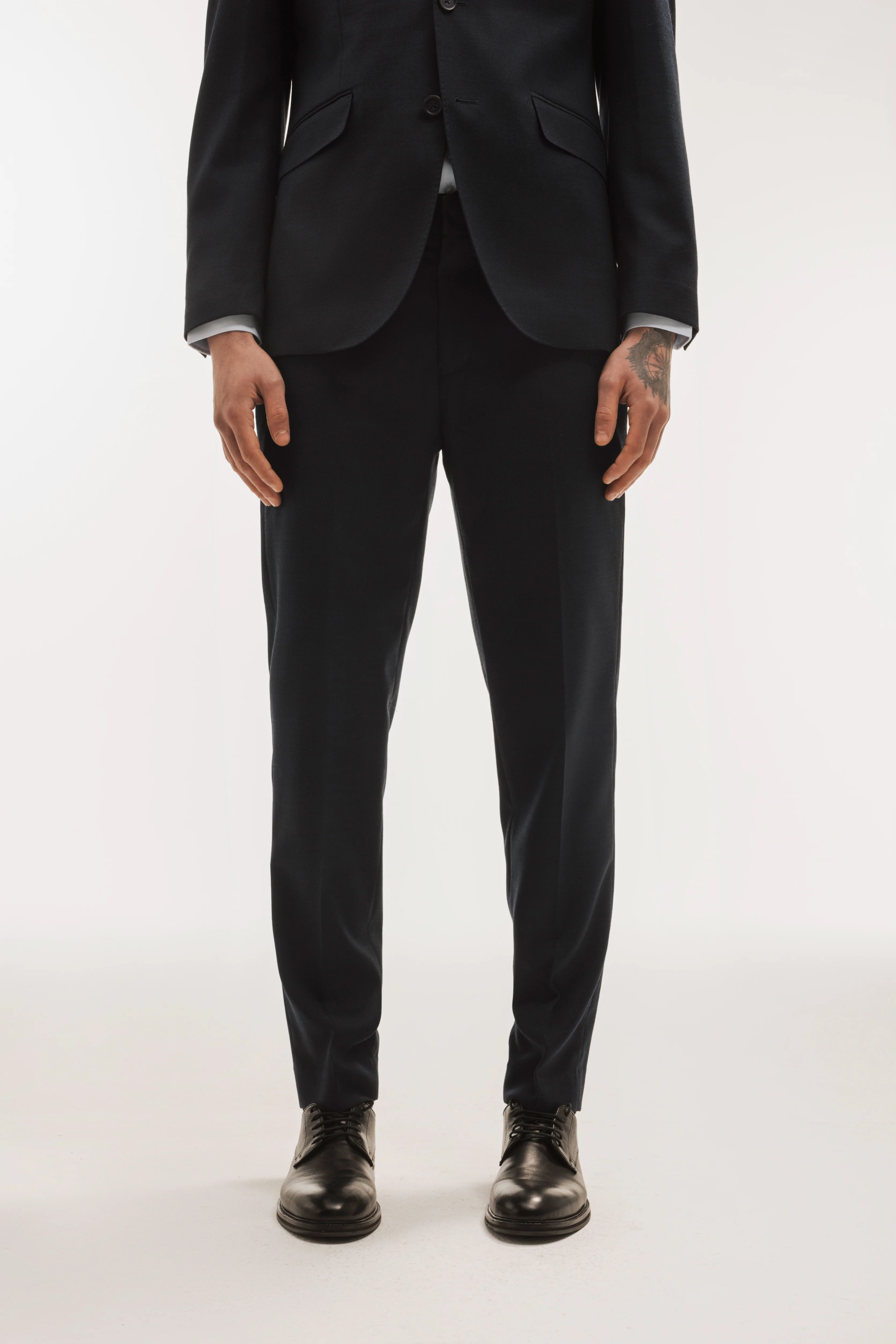 Pantalón traje lana slim fit falso liso - Image 8