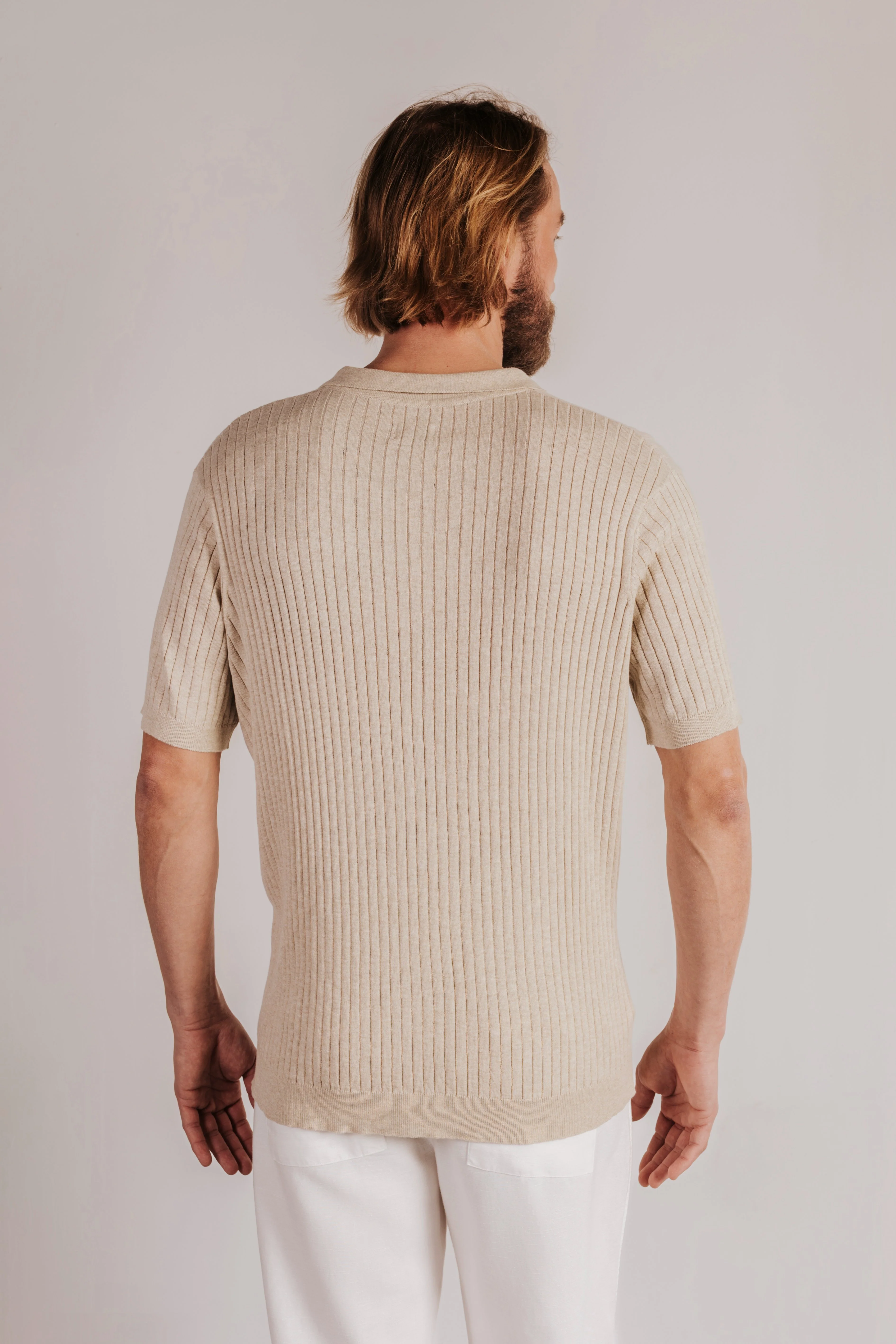 Polo tricot canalé - Image 3
