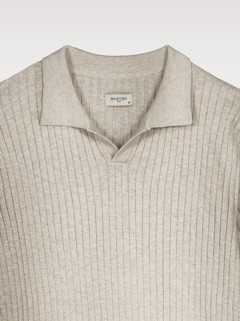 Polo tricot canalé - Image 7
