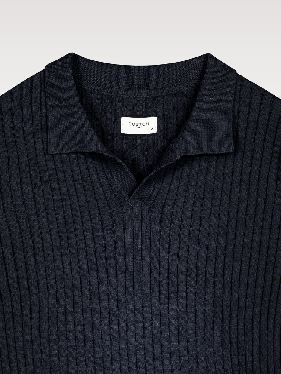 Polo tricot canalé - Image 3