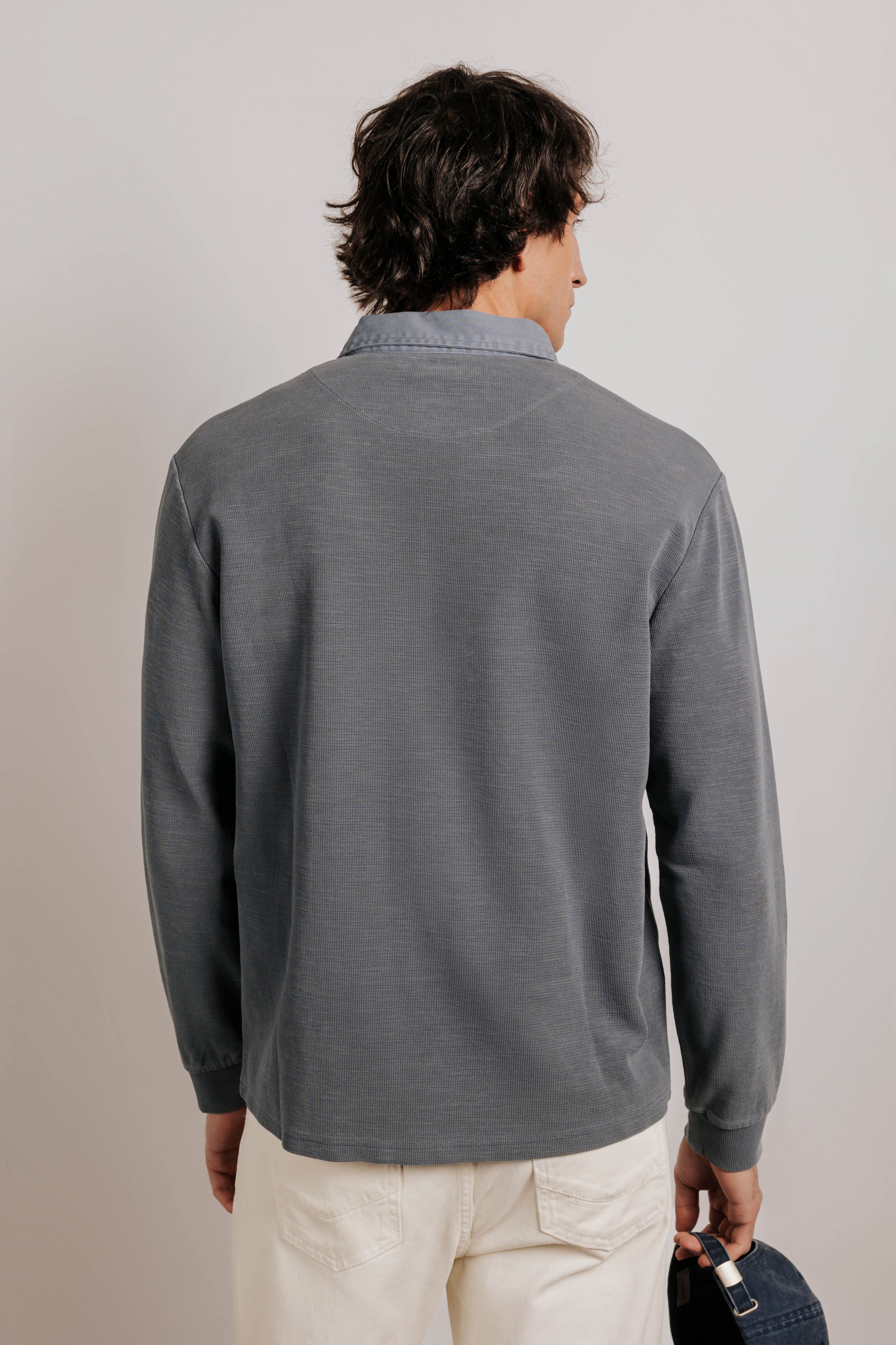 Polo oversize algodón con estructura - Image 4