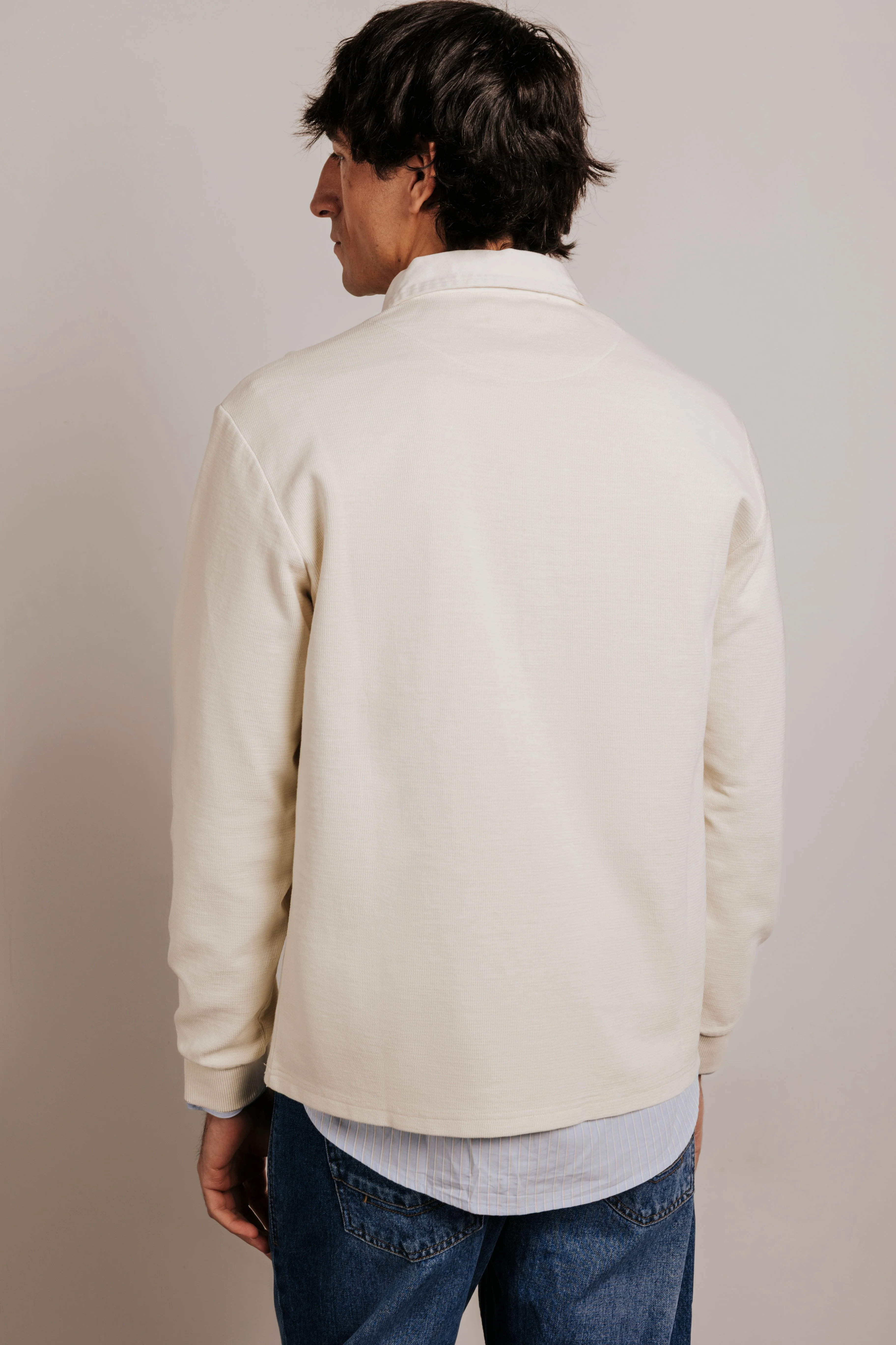 Polo oversize algodón con estructura - Image 3