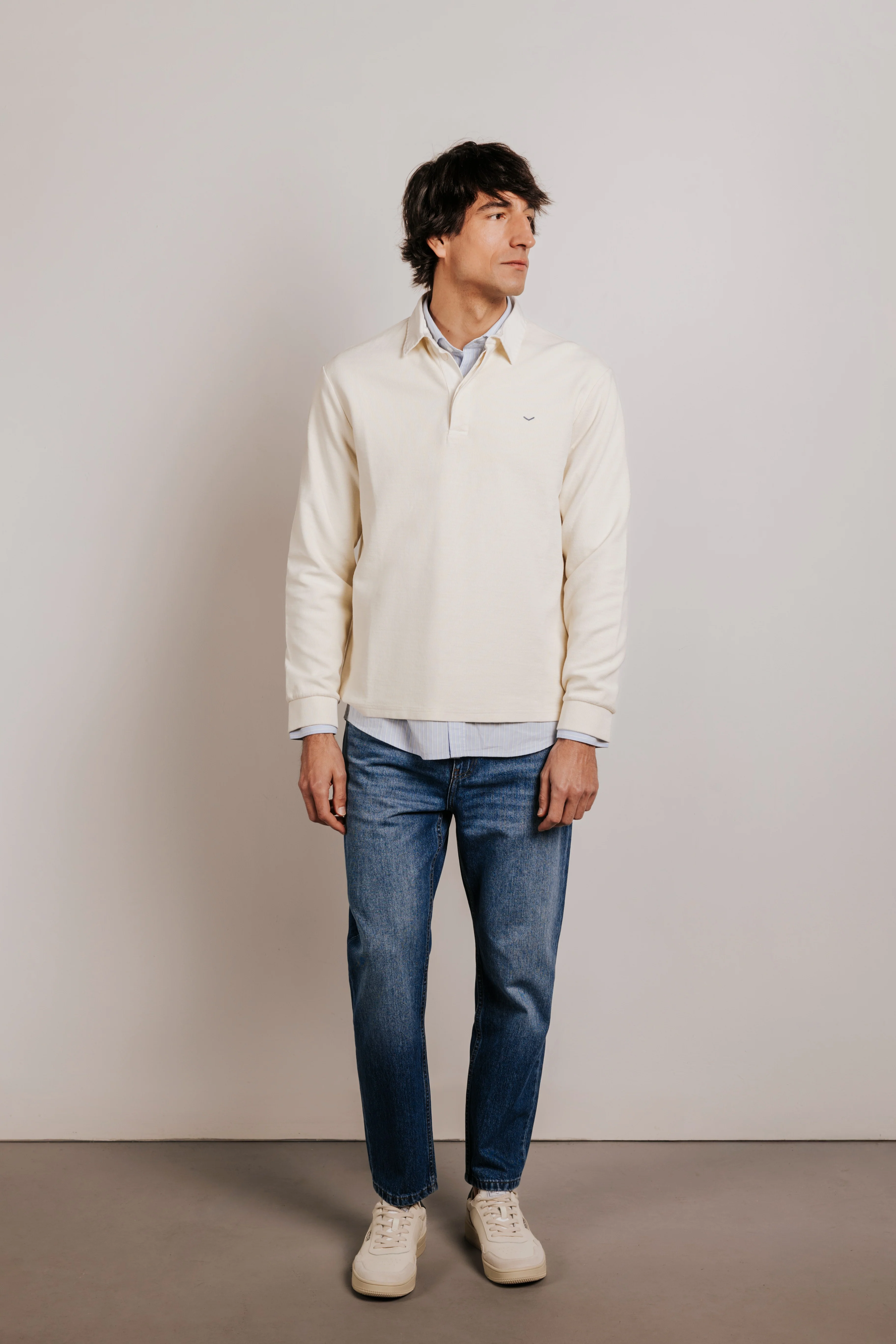 Polo oversize algodón con estructura - Image 4