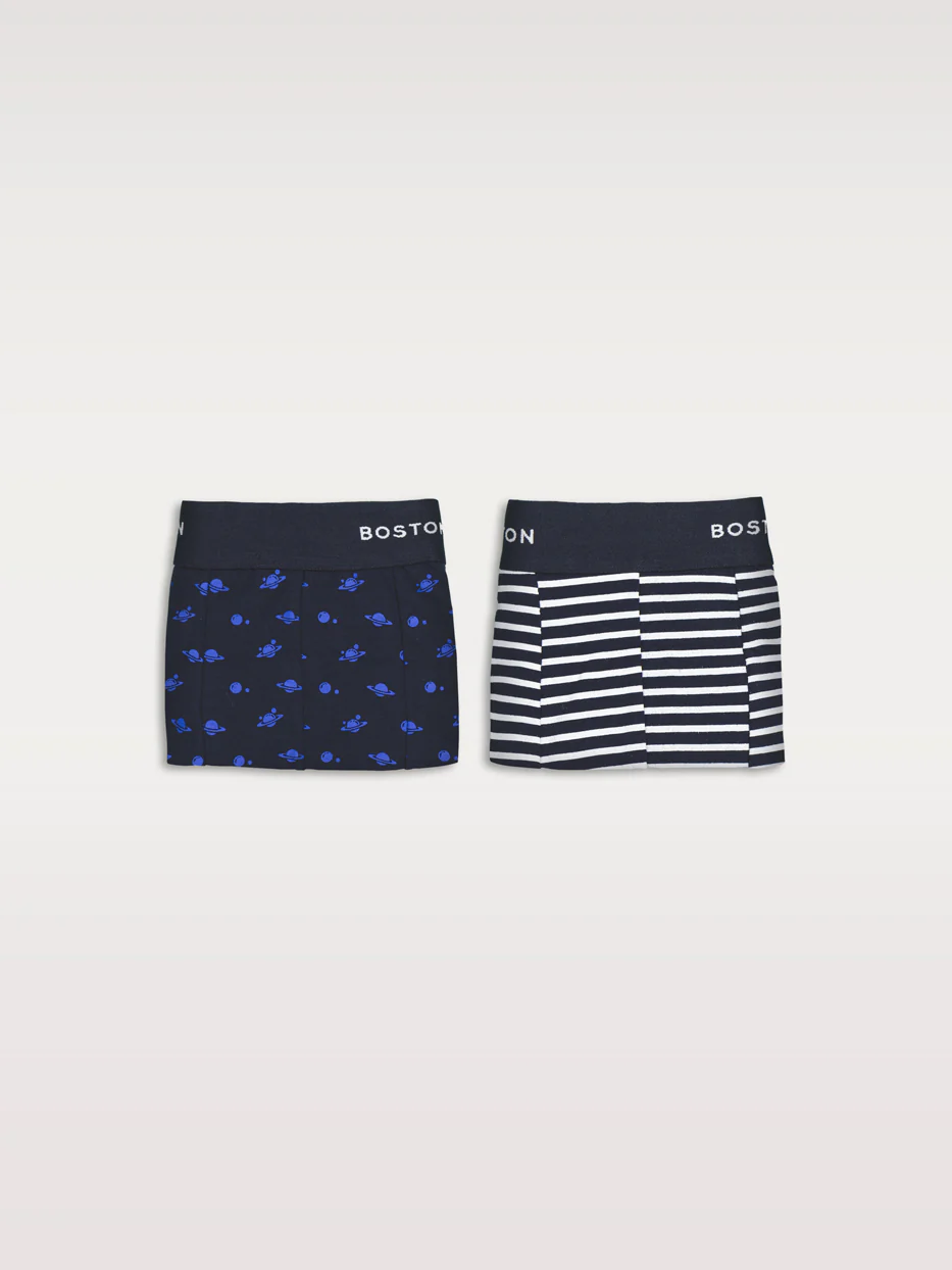 Set boxer estampado/rayas
