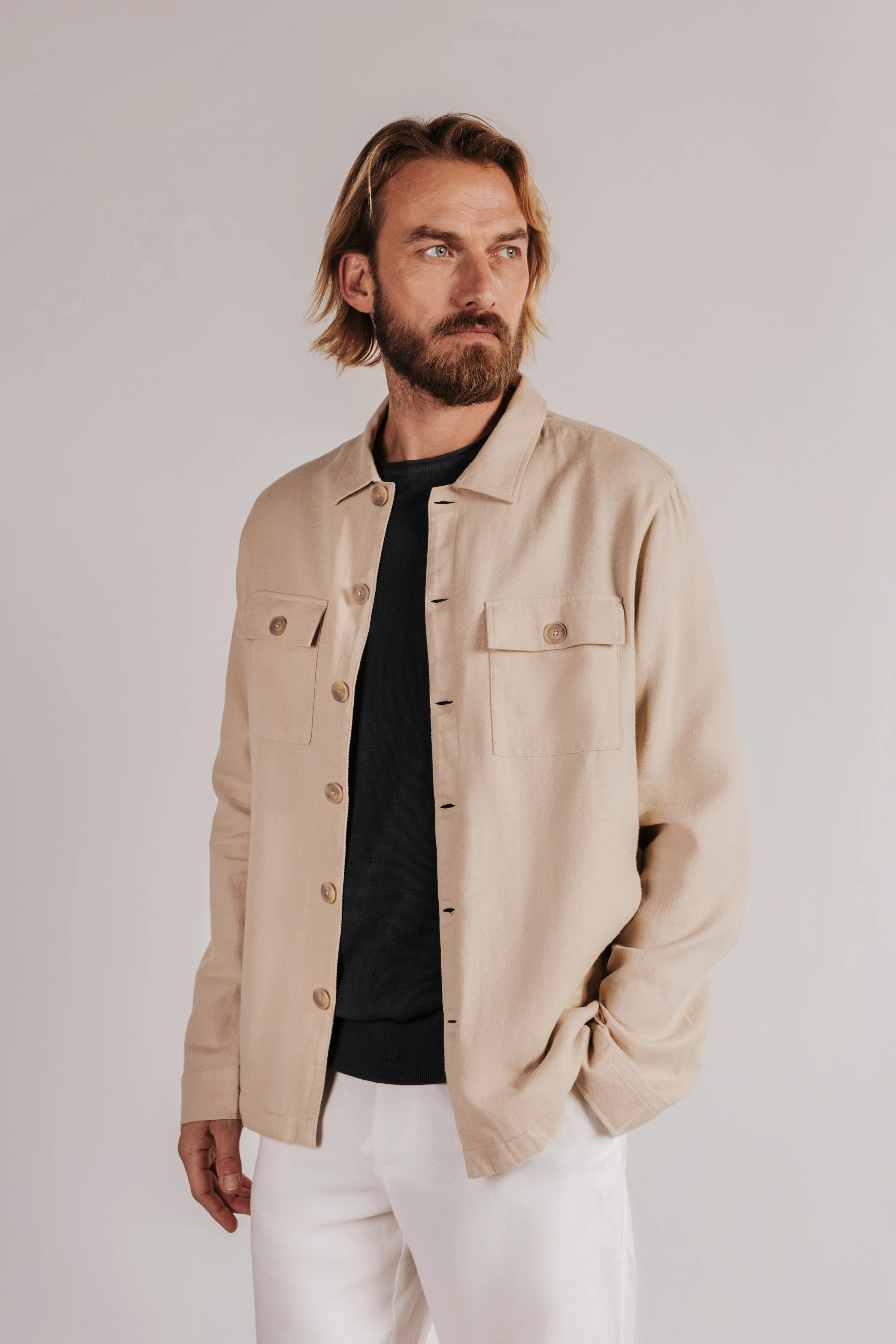 Sobrecamisa de lino - Image 4