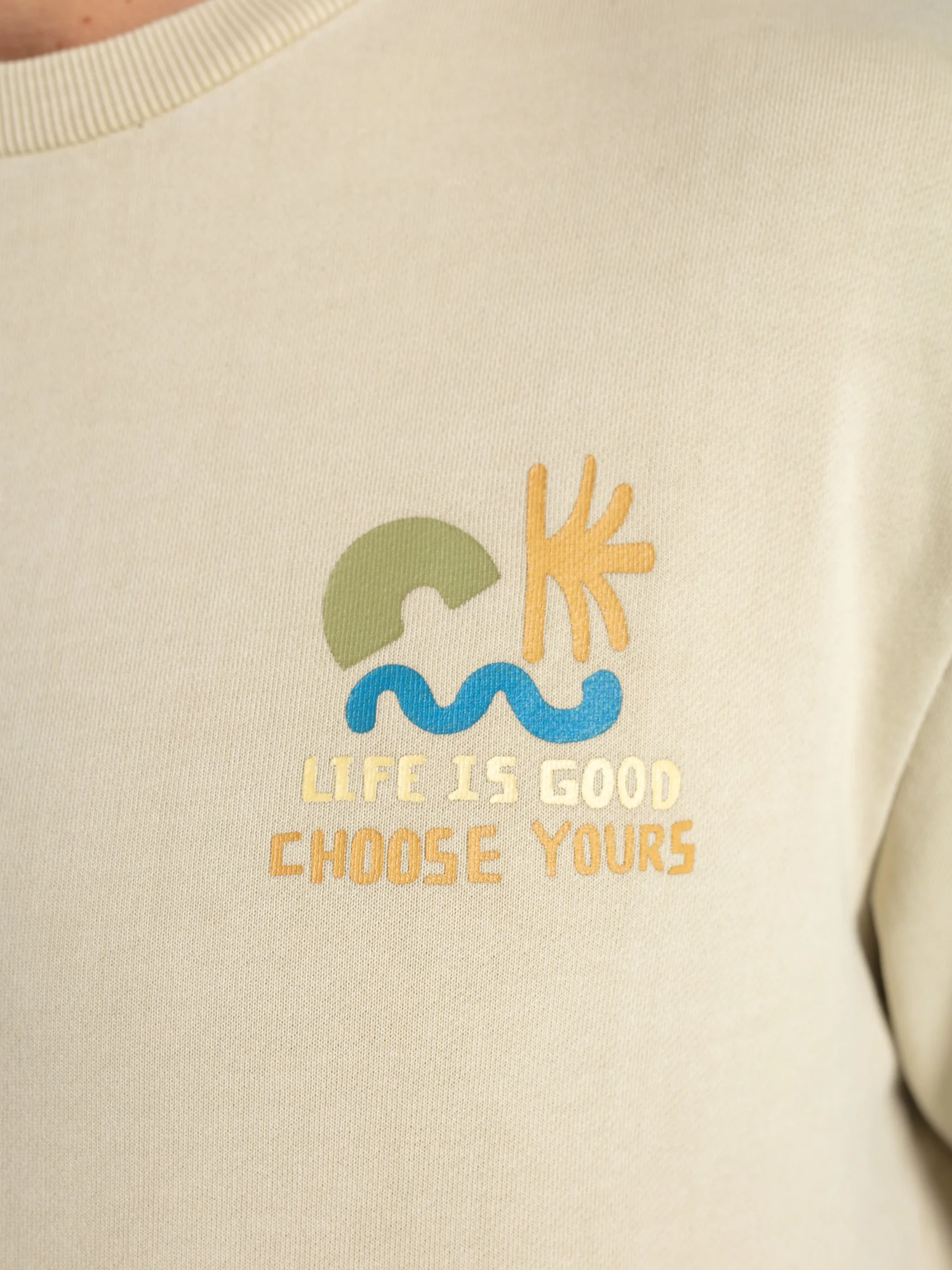 Sudadera algodón lema "Life is good" - Image 3