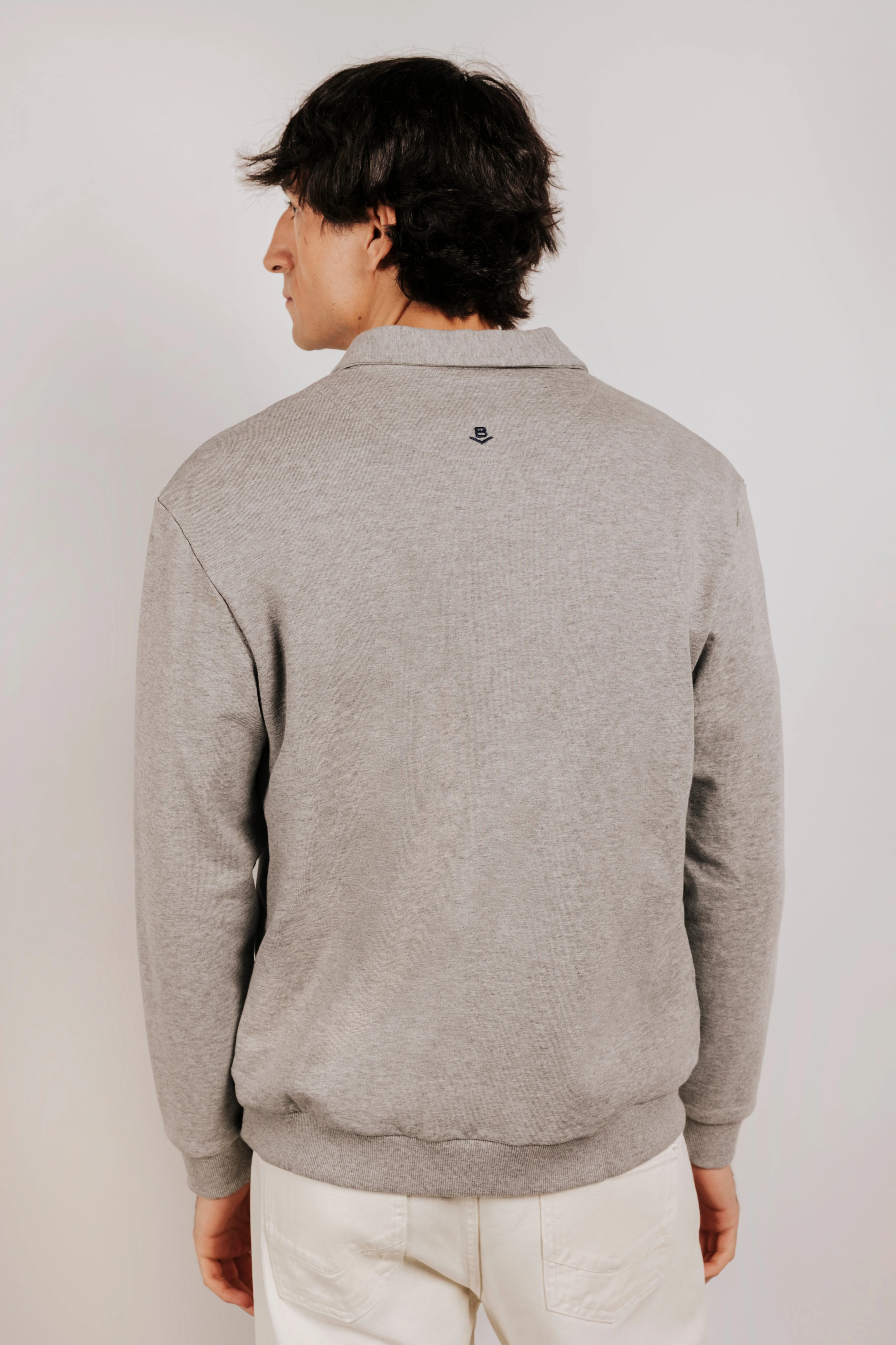 Sudadera cuello polo cremallera - Image 3