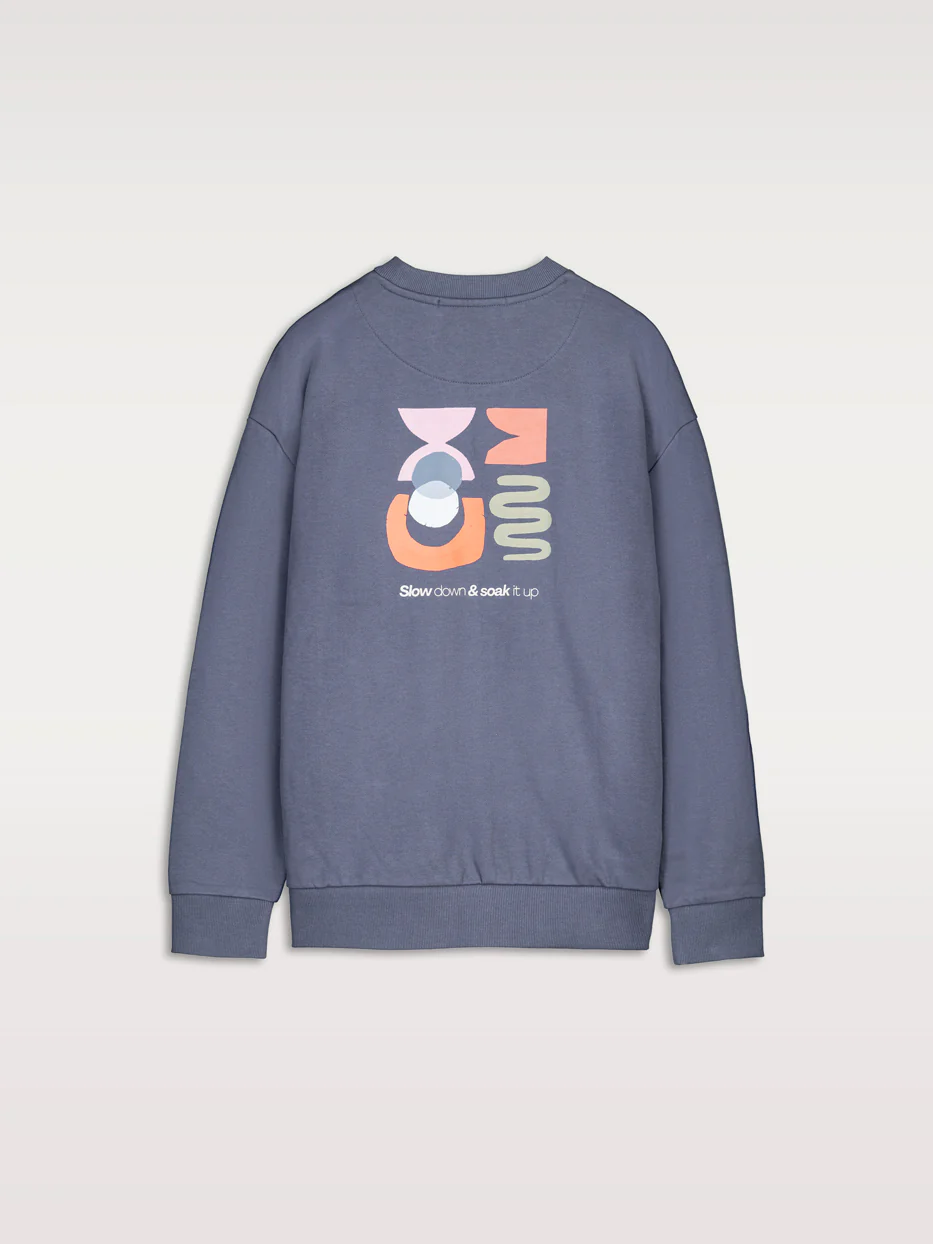 Sudadera oversize print abstracto