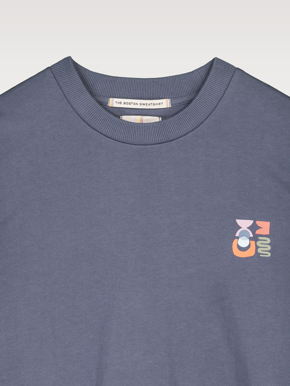 Sudadera oversize print abstracto - Image 3