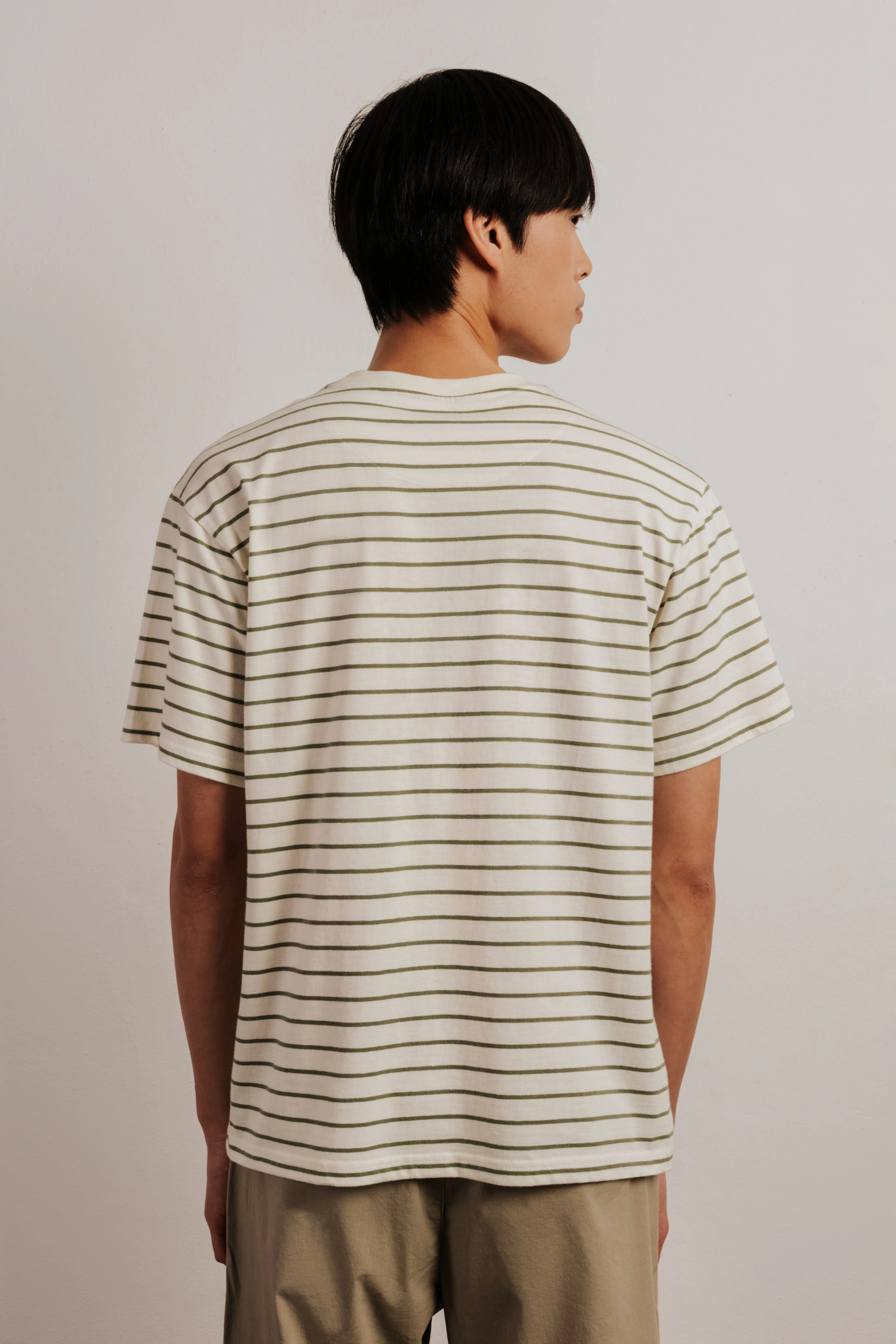 Camiseta confort rayas bordado - Image 3