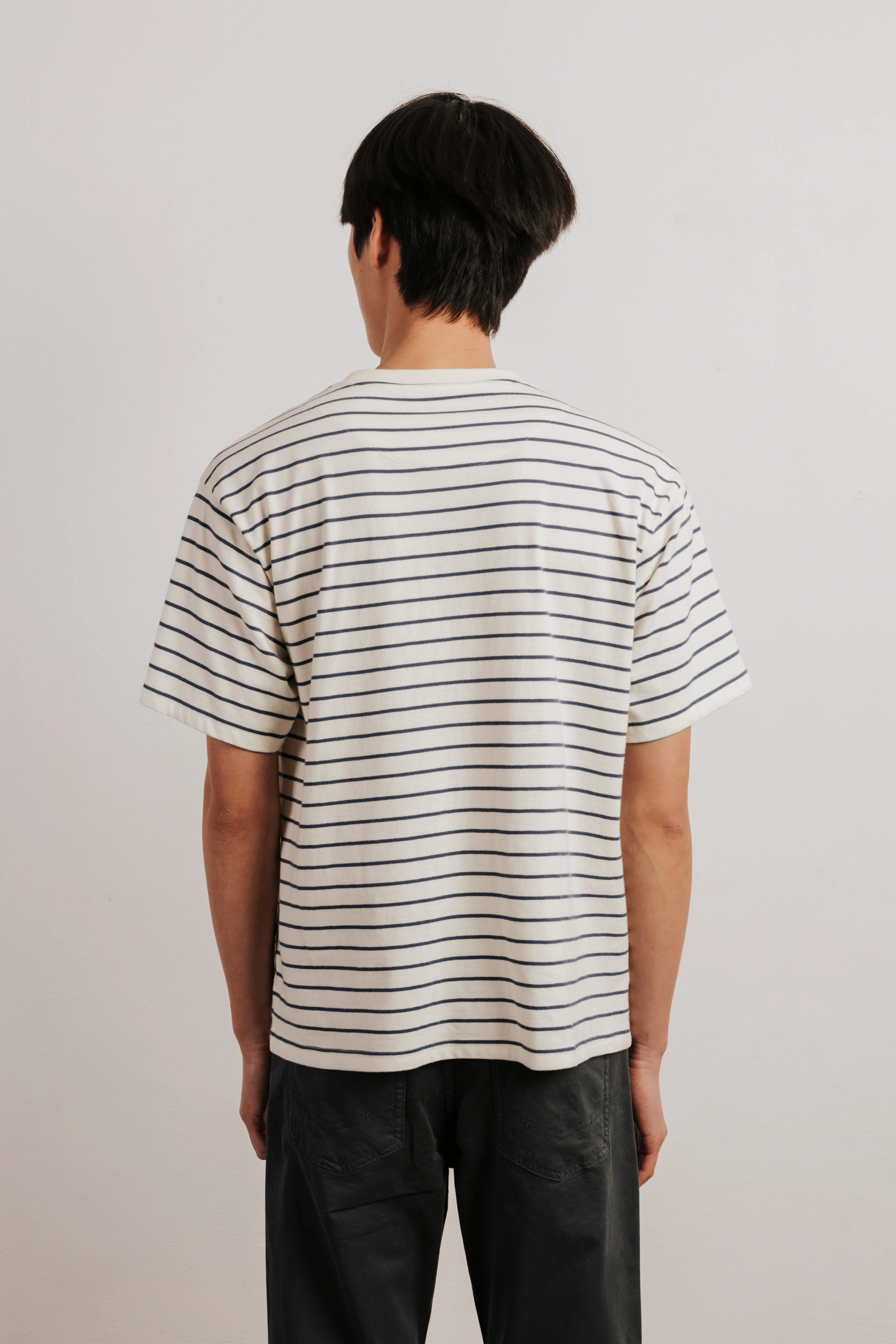 Camiseta confort rayas bordado - Image 3